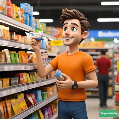 Hỏi giá tiền trong siêu thị - tienganhdaily.vn