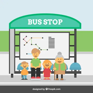 Từ vựng bus stop nghĩa là trạm xe buýt - tienganhdaily.vn